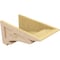 Ekena Millwork 12"W x 24"D x 12"H Wide Mayflower Rough Cedar Woodgrain TimberThane Corbel, Primed Tan CORUR12X24X12MAYRCPR - alternate 5